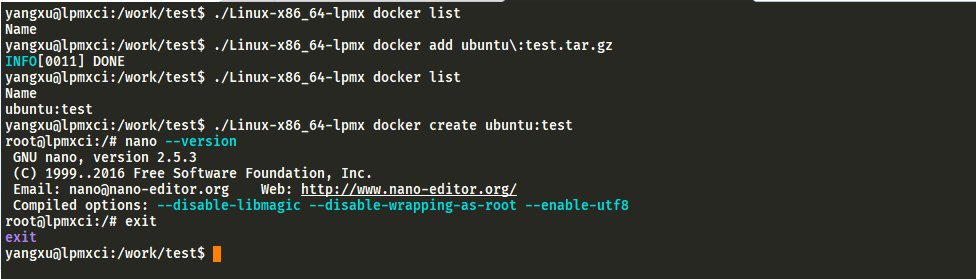 lpmx docker add