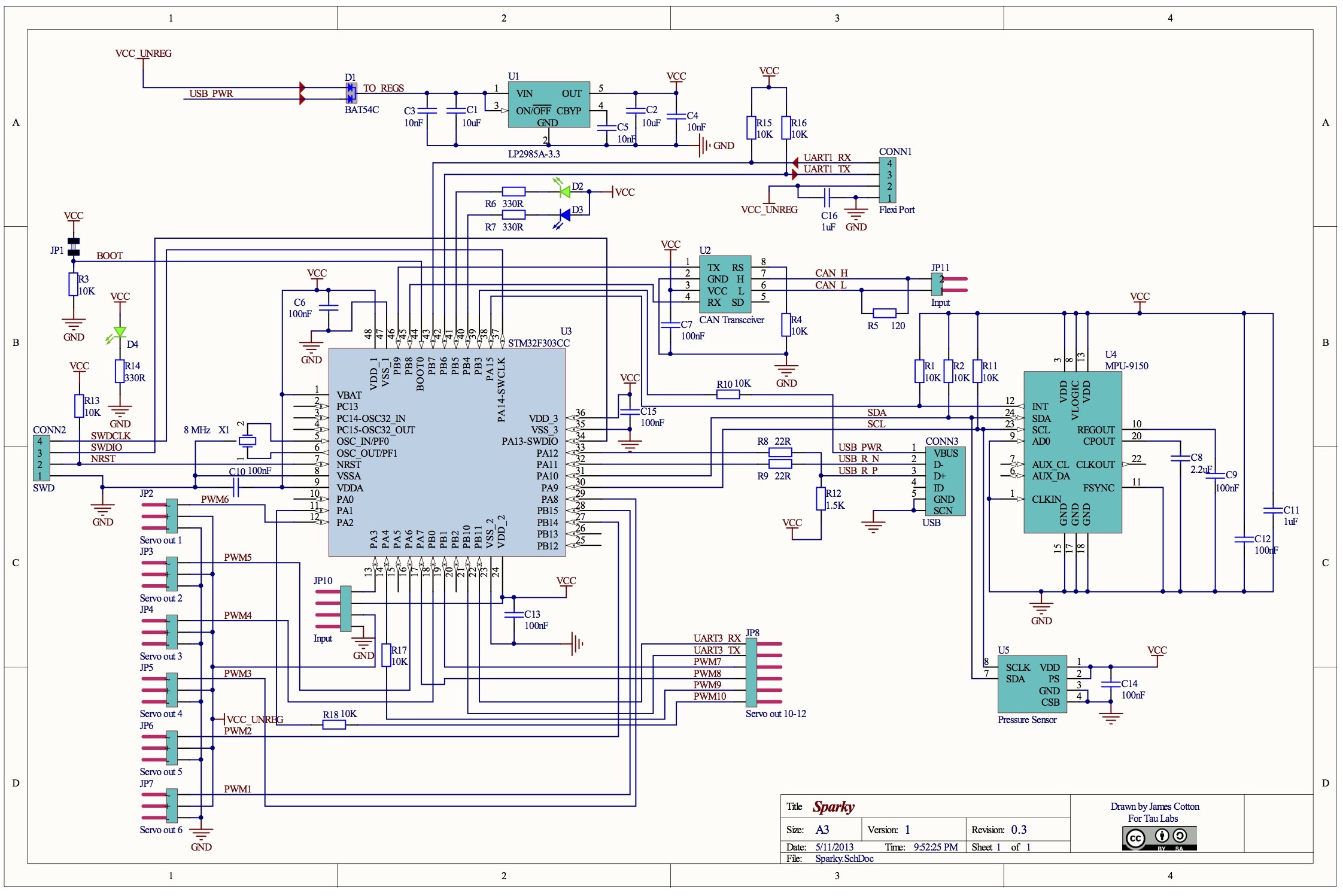 Schematic for Sparky